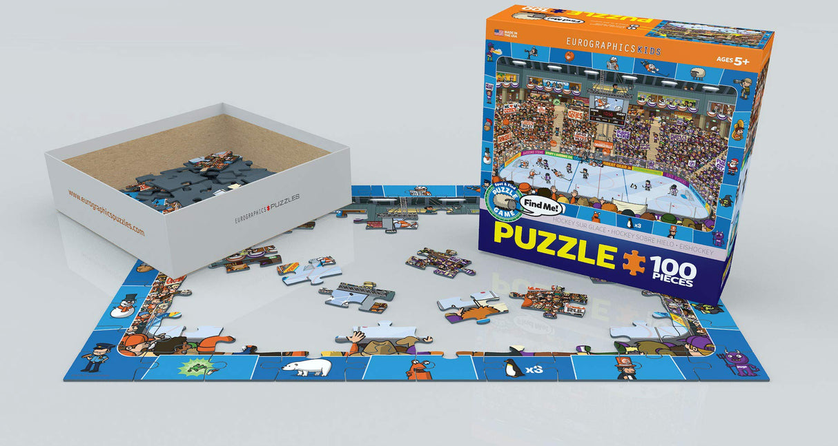 EuroGraphics Hockey Spot & Find 100 Piece Puzzle EuroGraphics