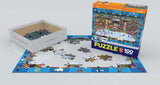 EuroGraphics Hockey Spot & Find 100 Piece Puzzle EuroGraphics