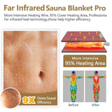 UTK Infrared Sauna Blanket, Portable Sauna for Home SPA, Fast Sweat & None Smell Infrared Sauna to Relax & Detox Your Body and Mind, (71"*71") Full-Size Home Sauna with 50 Plastic Wraps UTK