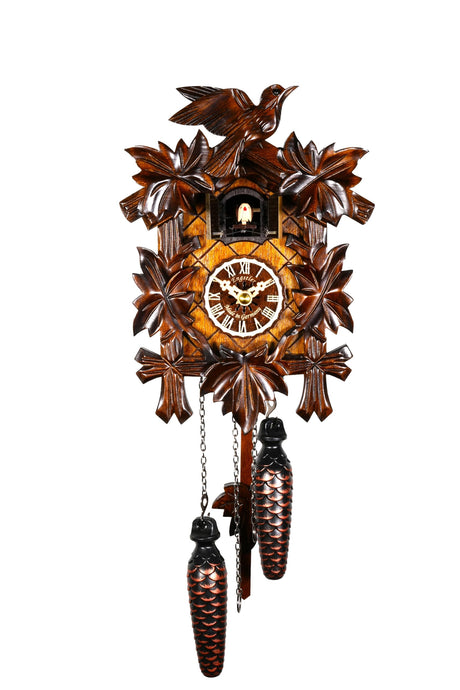 Engstler Quartz Cuckoo Clock 5-Leaves, Bird, Size: 8 inch, EN 522 Q Engstler