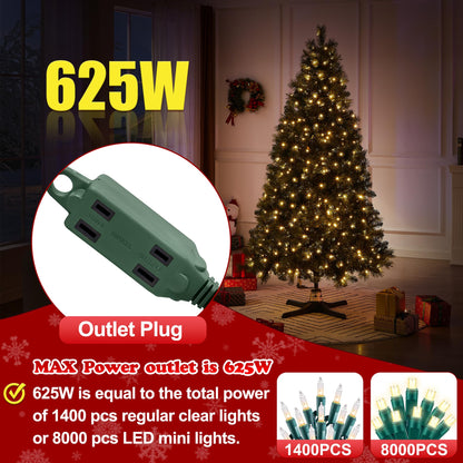 GREATDAY Rotating Christmas Tree Stand with Remote Control,Six-Hour Timer Function,360-Degree Rotating Christmas Tree Stand,Up to 7.5ft and 80 pounds Artificial Tree,with 3 Settings Trunk Diameter