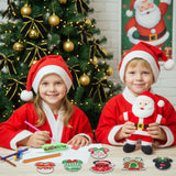 RiVolTa Christmas Diamond Art Kits - 16 Pcs Mouse Head Painting Magnets Refrigerator Cute Snowman Santa Claus Magnetic Stickers Dotz Ornaments for Adults Kids DIY Crafts Xmas Fridge Home Decals Decor RiVolTa