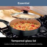 Ninja Pots and Pans Set Non Stick | Extended Life Select Ceramic Cookware Set | 10-Piece Nonstick | PFOA Free | Oven Safe to 350°F | Induction Compatible | CK89010BF Ninja