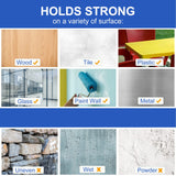 Hasefam 100Pcs Double Sided Tape for Acoustic Foam Panels, Removable Mounting Tape Wall Strong Adhesive Sound proofing Transparent Putty Clear Sticker Heavy Duty 1inch Round Hasefam