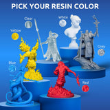 AmeraLabs TGM-7 3D Wargaming Resin for Tabletop Miniatures – Tough, High Resolution, Low Odor, Fast Curing 3D Printing Liquid for 4K/8K/12K LCD/DLP/SLA 3D Printers (Grey, 1kg) AmeraLabs
