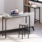IDEALHOUSE Grey Console Table, Narrow Sofa Table, 39.4" Behind Couch Table for Living Room,Industrial Hallway Table for Entryway -Grey IDEALHOUSE