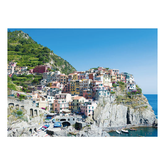 SiTimmGer Jigsaw Puzzles 1000 Pieces for Adults Cinque Terre Modern Fishing Villages Sunset Challenging Puzzle Fit Together Perfectly Toys Gift 19.7" x 27.6"