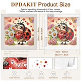 DPDAKIT Diamond Painting Kits Ladybug, 5D Special Shape Diamond Art Kits for Adults, Crystal Rhinestones Art Craft for Beginners DIY Home Wall Decor Gift, 12 × 12 Inches DPDAKIT
