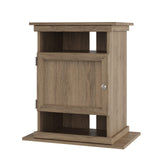 Ollie & Hutch Flipper 10/20 Gallon Aquarium Stand, Rustic Oak Ollie & Hutch