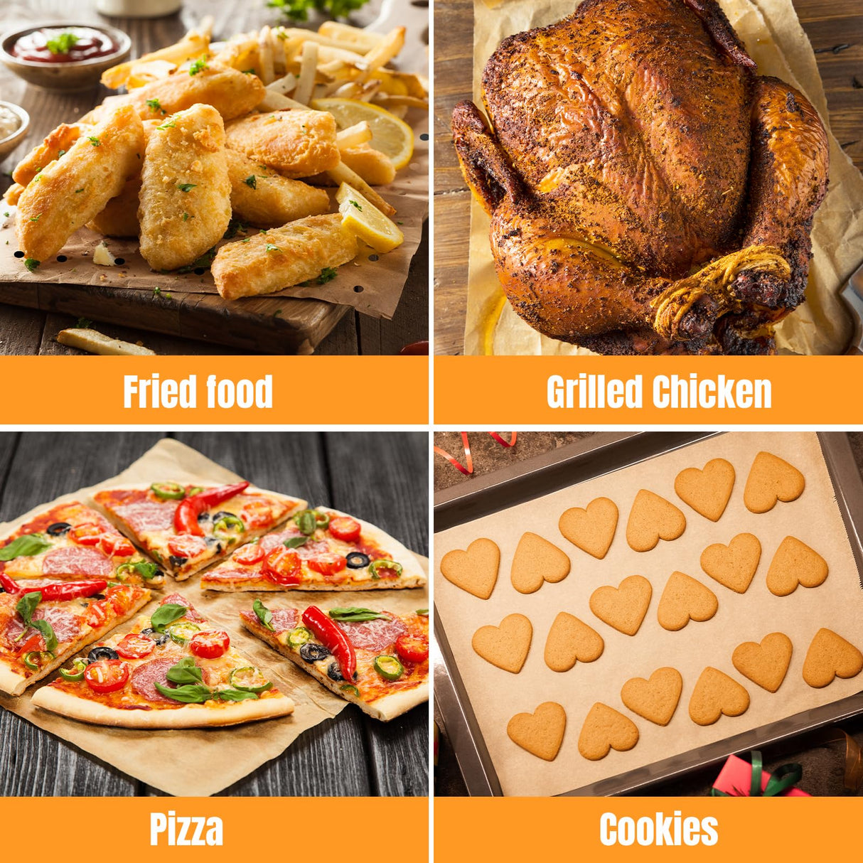 Golden Associate 9 x11 inch Parchment Paper Liners Disposable 170 Pcs, Perforated&Unperforated Sheets Combo, 85-Pcs Each, Accessories for Cuisinart, Emeril, Ninja, Breville, Instant Pot, Gowise Golden Associate