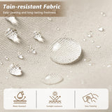 Rotihom 8-Piece Wicker Outdoor sectional Patio Furniture Set with Additional Waterproof Cover, Conversation Patio Furniture with Washable Thick Cushions for Garden, Backyard, Poolside Rotihom