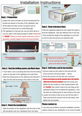 Mirrored Floating Bedside Nightstand with Drawer, Wall Mounted Silver Glass Crystal Diamond Bling Decoration Organizer for Bedroom, Living Room, Small Space, 14.5"×11.5"×4.5" ST3000