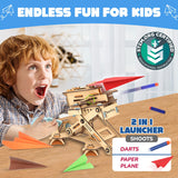 Smartivity 2in1 Hydraulic Airplanes & Darts Launcher STEM Toy for Kids Ages 6-14 Years I Cool Birthday Gifts for Boys & Girls | DIY Science STEM Kit for 6, 8,10,12,14 Years I Engineering Game Smartivity