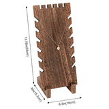 Lolalet Wooden Jewelry Display Series, Necklace Bracelets Earrings Rings Jewelries Stand Freestanding Natural Wood Holder Jewelry Rack for Selling Vendor Store -1 Pack, Necklace Lolalet