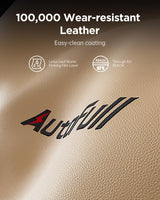 AutoFull Gaming Chair, Racing Style Gaming Chair with Ergonomic Lumbar Support,Adjustable High Back PU Leather PC Chair with Footrest,Brown AutoFull