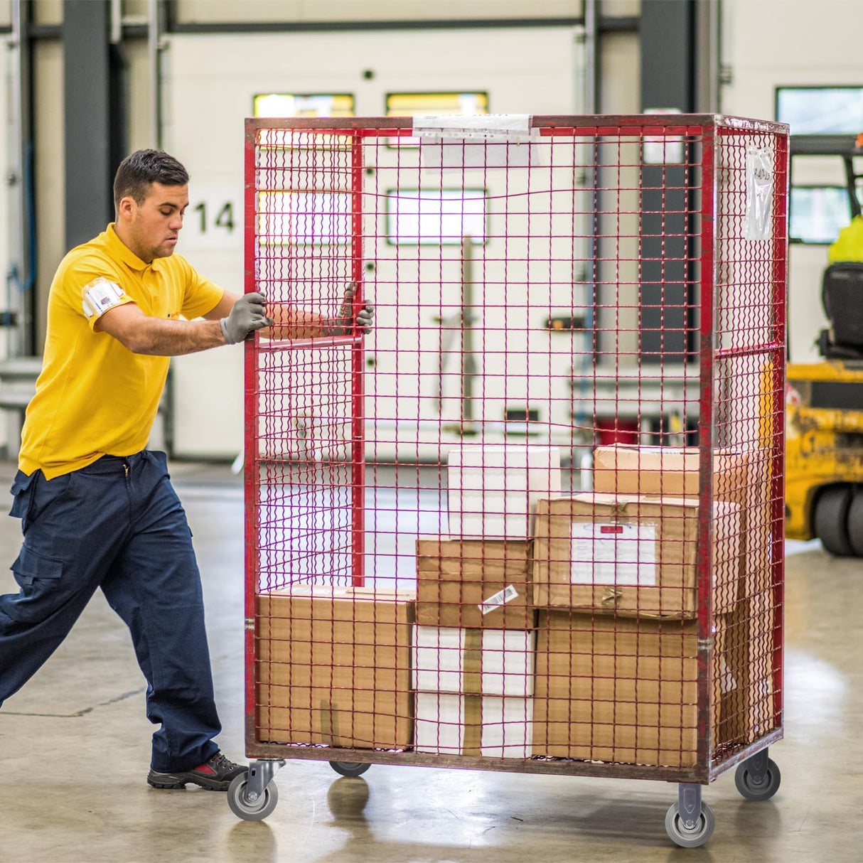 NINOSO Caster Wheels, 4" Heavy Duty Industrial Casters Set of 4 with Load 1200lbs Capacity, Wheels for Cart Furniture(2 Swivel & 2 Rigid) Ninoso