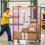 NINOSO Caster Wheels, 4" Heavy Duty Industrial Casters Set of 4 with Load 1200lbs Capacity, Wheels for Cart Furniture(2 Swivel & 2 Rigid) Ninoso