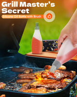 Grilling Gifts for Men Smoker Accessories - Silicone Basting Brush for Cooking All in One Oil Brush Cool Kitchen Gadgets Unique Gifts for Dad Son Grandfather Wife Fun Cooking Supplies SOOFUN