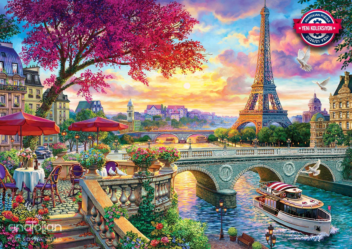 Anatolian Puzzle - Blooming Paris, 3000 Piece Jigsaw Puzzle #4919