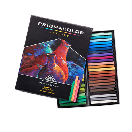 Prismacolor Premier Nupastel Firm Pastel Color Sticks, Adult Coloring, 48 Pack Prismacolor