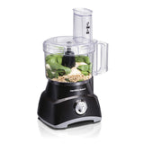 Hamilton Beach Food Processor & Vegetable Chopper for Slicing, Shredding, Mincing, and Puree, 8 Cup, Black Hamilton Beach