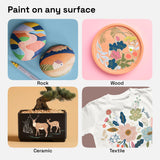 ARTISTRO 24 Acrylic Paint Pens, Art Set Acrylic Paint Markers Dual Tip (Brush + Fine 1mm), Acrylic Markers for Fabric, Canvas, Rock, Glass, Wood, Paper, DIY, Paint Markers for Kids and Adults, Pastel ARTISTRO