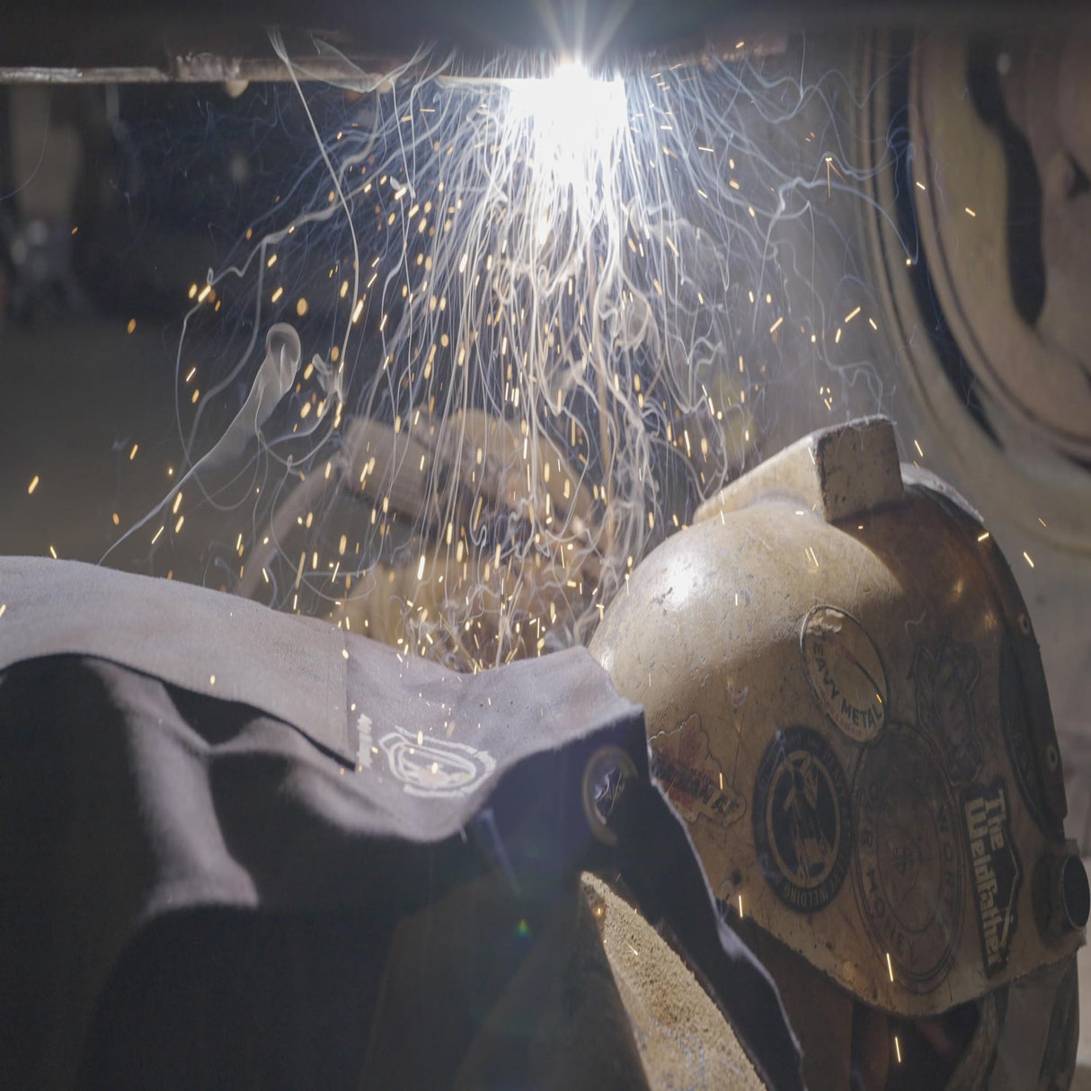 Strongarm Blue Welding Apron Flame Resistant Arc-Rated with X-tech Comfort Fastening Straps 24x36 (2023 Version) The Strongarm American Welding Company