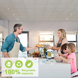 2ft x 4ft Drop Ceiling Tiles，Printed Pro Ceiling Tiles 24 x 48in. Waterproof, Washable and Fire-Rated - Reusable - High-Grade PVC to Prevent Breakage-Package of 10 Tiles Noooza