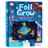 CREATIVETREES Foil Arts and Crafts for Kids – Space Craft with Clean Crafting, Mess-Free Coloring, Travel Toys, and Birthday Gifts for Ages 4 5 6 7 8 9-12 CREATIVETREES