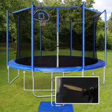 ACWARM HOME 12FT Trampoline Safety Pad Replacement Round Spring Protection Cover, Fits 12ft Frames, Water-Resistant Trampoline Accessories, No Holes for Poles (Blue, 12ft) ACWARM HOME