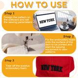 30 Pcs Embroidery Foam 6 x 9 Inch EVA Foam Sheets for Crafts, High Density 3mm Thick Embroidery Craft Foams for Hats, Pillows, Bags, Hand Sewing, DIY Projects Aeaocvo