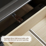 Yaheetech Fully-Assembled Nightstands Set of 2, 2-Drawer Nightstands Large Classic Bedside Tables with Storage, Wooden Painted Storage Cabinet for Bedroom, 21.5″L×16″W×24.5″H, Rustic Gray Yaheetech