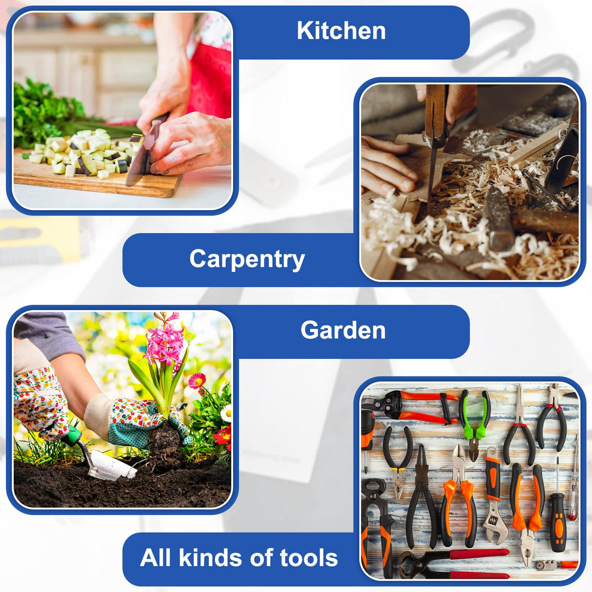 3 Pieces Diamond Sharpening Stone Diamond Knife Sharpener Plate Honing Whetstone for Kitchen Sharpening Dull, Blunt or Tired Edges (250/600/ 1200 Grit) Zhehao