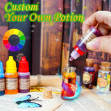 FOMOMDI DIY Magic Crystal Potions Making Kit, Magic Mix 20 Bottles Fairy Wizard Potions, Halloween Christmas Birthday Gift for Girls Kids Ages 6-12 FOMOMDI