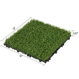 Yaheetech 12" x 12" Artificial Grass, Turf Tiles Interlocking Self-draining Grass, Fake Grass, Grass Pad for Dogs Potty, Patio, Balcony, Outdoor, Floor Decor, Pet, 27 Pack Yaheetech