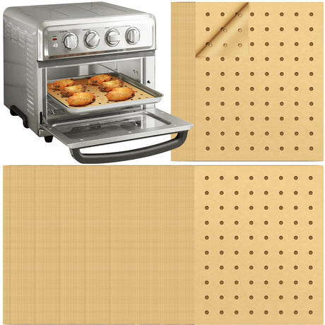 Air Fryer Disposable Parchment Paper Liners: 150pcs Airfryer Liners 9x11 Inch Perforated Rectangular Paper Sheets Basket Liner Accessories For Toaster Oven Xl Air Fryer dcosok