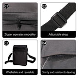 6 Pcs Sublimation Bags Blanks Sublimation Sport Bag Sublimation Shoulder Bag Sublimation Crossbody Bag DIY Sublimation Bags for Adults Children Father's Day Gifts Olutacot