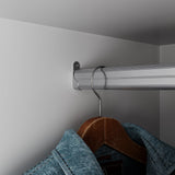 Mekminop Armoire Wardrobe Closet with 2 Doors & 2 Drawers, Bedroom Armoire Clothes Organizer with Hanging Rod, Freestanding Wardrobe Cabinet (31.5”W x 20.39”D x78.74”H) Mekminop