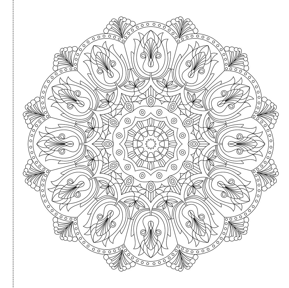 Mandala: Colouring Books for Adults with Tear Out Sheets (Adult Colouring Book) [Paperback] Wonder House Books Editorial Wonder House