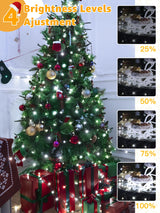 BrightChristmas Christmas Lights 1200 LED 394 FT, Waterproof Outdoor String Lights with Remote and Timer, Christmas Tree Lights with 8 Modes Dimmable, Fairy Lights for Holiday Decor (Cool White) BrightChristmas