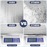 DGSL Double Reflective Bubble Foil Insulation Foam, 23.6 in X 10 FT Aluminum Foil Thermal Insulation Radiant Barrier for Window, Garage Door, RV, Roof DGSL