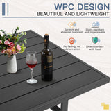 U-MAX Outdoor Patio Furniture Set, 7 Pieces Modern Metal Patio Furniture Set with Waterproof, Outdoor Dining Sofa Set with Table&Chair, Gray Cushions for Balcony, Porch, Lawn, Gray U-MAX