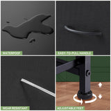 Zibbizo Dresser for Bedroom, 7 Storage Drawers, Anti-Tip Wide Fabric Closet Chests Organizer Tower Furniture, TV Stand for TV up to 45 inch with Wooden Top Metal Frame for Clothes, Living Room Zibbizo