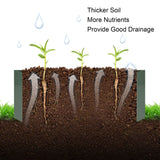 LUCKYERMORE Galvanized Raised Garden Bed Planter Box 4' x 3' x 1', Anti-Rust Coated Metal Garden Bed for Vegetables, Herbs, and Flowers - Outdoor Raised Planter Box, Green LUCKYERMORE