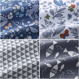 30 Pieces 10 x 10 Inches Fabric Printed Bundle Squares Floral Fabric Patchwork Sewing Quilting Bundles Assorted Pattern Cloth for DIY Scrapbook Craft Making Tatuo