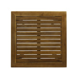 Christopher Knight Home Teresa Outdoor Minimalist Acacia Wood Square Bar Table Teak Finish Christopher Knight Home