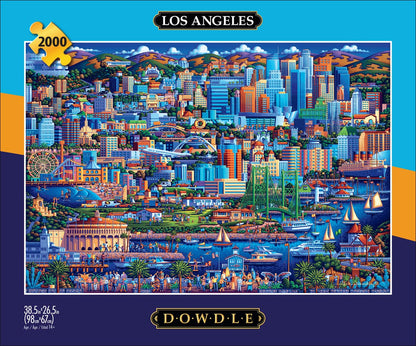 Buffalo Games - Dowdle - Los Angeles - 2000 Piece Jigsaw Puzzle for Adults Challenging Puzzle Perfect for Game Nights - Finished Size 38.50 x 26.50 - WoodArtSupply