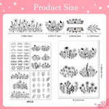 Water Soluble Embroidery Patterns Stabilizers - Rngmsi 4 Pcs Floral Stick and Stitch Embroidery Paper Wash Away, Sunflower Designs Transfer Patterns Stabilizers for Hand Sewing Rngmsi