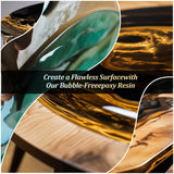 Demorex Epoxy Resin 2 Gallon Kit, Upgraded Crystal Clear Resin Epoxy Food Safe, Self Leveling & Bubble Free Epoxy Resin with Anti-Yellowing for Coating, Casting, Molds, Jewelry Making, DIY Demorex