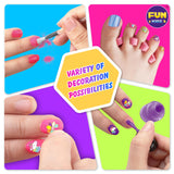 Toy Unicorn Nail Art for Girl 7-12, FunKidz Size 17.91Wx12.4L Ultimate Glamour Peelable Nail Polish Kit for Kids Fingernail Set Party Gifts FUN KIDZ